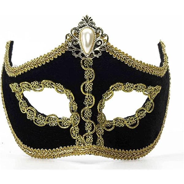 Woman Velvet Venetian Mask with Arms Sunglasses, Normal Size